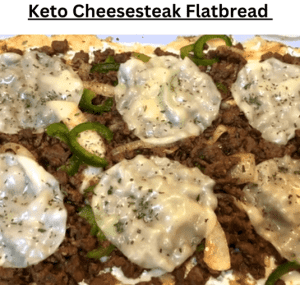 Keto Cheesesteak Flatbread