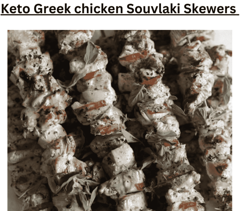 Keto Greek Chicken Souvlaki Skewers