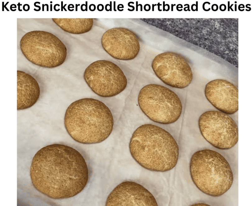 Keto Snickerdoodle Shortbread Cookies