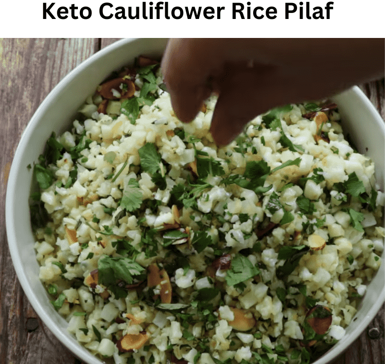 Keto Cauliflower Rice Pilaf
