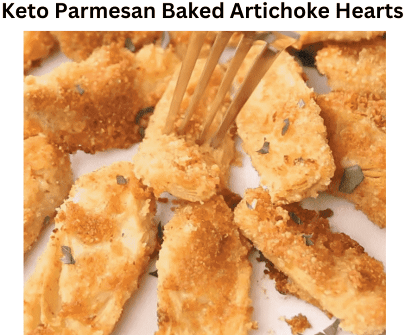 Keto Parmesan Baked Artichoke Hearts
