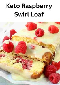 Keto Raspberry Swirl Loaf