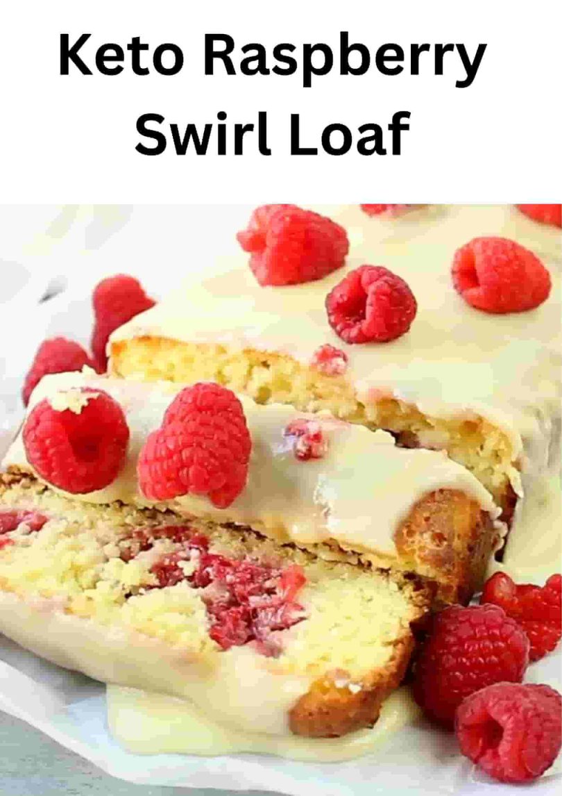 Keto Raspberry Swirl Loaf