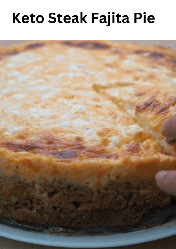 Keto Steak Fajita Pie