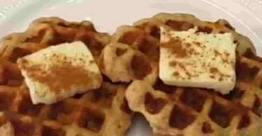 Keto Apple Cinnamon Waffles