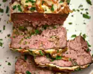 Keto French Onion Meatloaf