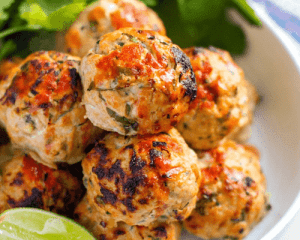 Keto Turkey Zucchini Meatballs