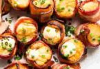 Keto bacon-wrapped scallops