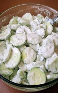 Keto Creamy Cucumber Salad