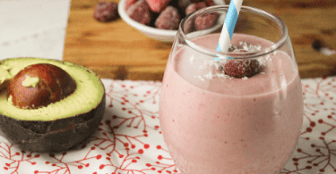 Keto Raspberry Avocado Smoothie