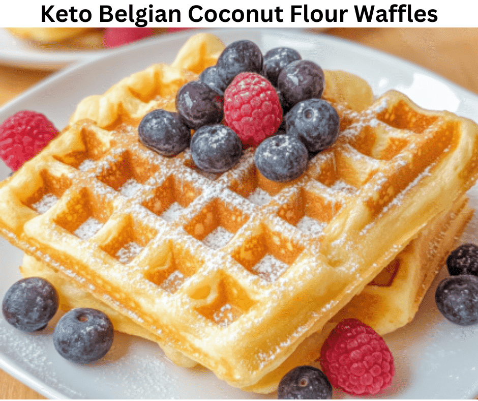 Belgian Coconut Flour Waffles - Keto Recipes